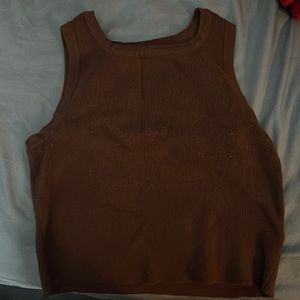 Brown crop top from pacsun. Color: brown. Size small.